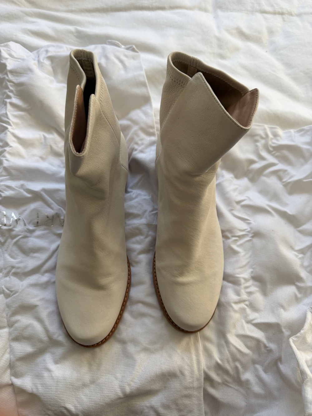 Stuart Weitzman Women’s White 5050 Ankle Boots